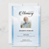 Ocean Funeral Kaart Sjabloon (Voorkant)