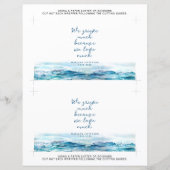 Ocean Funeral Memorial Pocket Tissue Wrapper (Voorkant)