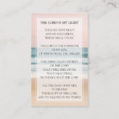 Ocean Funeral Prayer Card | In het liefdevol geheu Visitekaartje (Achterkant)