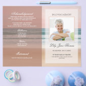 Ocean Funeral Programme | In het liefdevol geheuge Flyer (Enkel)