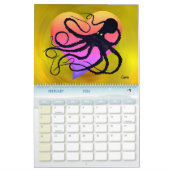 Ocean Geïnspireerd Kunstwerk - Grote Kalender (Feb 2026)