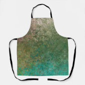 Ocean Geïnspireerde alcohol Ink Abstract Schort (Voorkant)