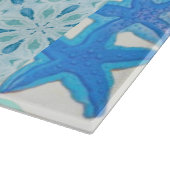 Ocean geïnspireerde print een zeester cookie snijplank (Hoek)