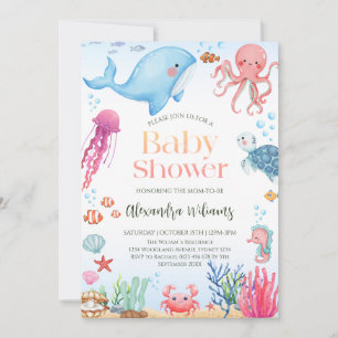Ocean Gender Neutral Baby shower Kaart