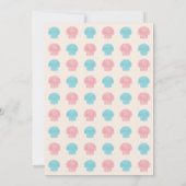 Ocean Gender Onthullen Hij of Zij Baby shower uitn Kaart (Achterkant)