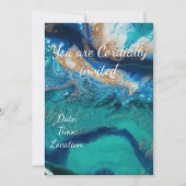 Ocean Geode Invitation Kaart (Voorkant)