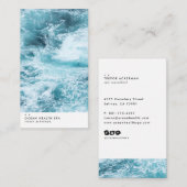Ocean Getijde Modern Visitekaartje (Voorkant / Achterkant)