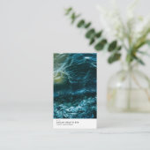 Ocean Getijde Modern Visitekaartje (Staand voorkant)