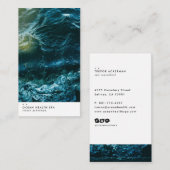 Ocean Getijde Modern Visitekaartje (Voorkant / Achterkant)