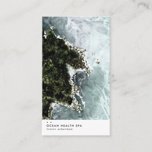 Ocean Getijde Modern Visitekaartje (Voorkant)