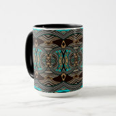 Ocean Getijden Abstract Tribal Mok (Voorkant links)