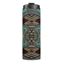 Ocean Getijden Abstract Tribal Thermosbeker