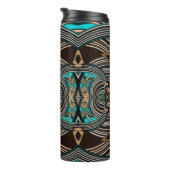 Ocean Getijden Abstract Tribal  Thermosbeker (Geroteerd rechts)
