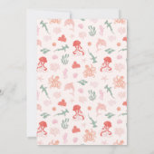 Ocean Girl Baby shower Bedankkaart (Achterkant)