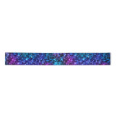 Ocean Glamor Blue en Pink Glitter Satijnen Lint (Voorkant)