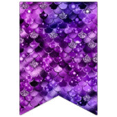 Ocean Glamor Colorful Fish Scales Pattern Vlaggetjes (Derde vlag)