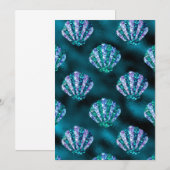 Ocean Glamor Colorful Oyster Pattern Kaart (Voorkant / Achterkant)