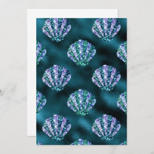 Ocean Glamor Colorful Oyster Pattern Kaart (Voorkant / Achterkant)