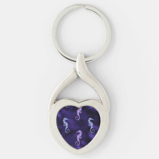 Ocean Glamor Colorful Zee Horse Pattern Sleutelhanger (Voorkant)