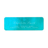 Ocean Glass Metal Return Address Labels (Voorkant)
