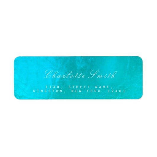 Ocean Glass Metal Return Address Labels (Voorkant)