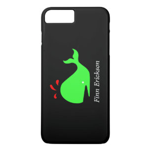 Ocean Glow_Big Spouty Whale_personalized iPhone 8/7 Plus Hoesje