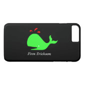 Ocean Glow_Big Spouty Whale_personalized Case-Mate iPhone Case (Achterkant (Horizontaal))