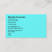 Ocean Glow_black light aquarium stijl multi-Icon Visitekaartje (Achterkant)