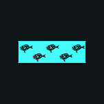 Ocean Glow_Black-on-Aqua Group of Groupers Canvas Afdruk<br><div class="desc">Als je je creatief voelt, kun je de grootte en positie van de tandbaars veranderen, de aantallen tandbaarzen, of de achtergrondkleur. Klik op "Aanpassen" en laat het plezier beginnen! Gebruikend de ontwerphulpopties hierboven aan uw recht is het gemakkelijk om een ideale "grootte"voor uw canvasomslag te selecteren, dan uw "dikte van...</div>