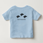 Ocean Glow_Black-on-Blue Grouper front back Kinder Shirts (Achterkant)
