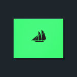 Ocean Glow_Black-on-Green Clipper Ship Canvas Afdruk<br><div class="desc">Als u zich creatief voelt, kunt u de grootte, de positie, de kleur, en zelfs het aantal schepen van de Klem, samen met de achtergrondkleur veranderen. Klik gewoon op "Aanpassen" en ga weg!< Met de opties voor het ontwerpgereedschap rechts van u kunt u eenvoudig een ideale "grootte" voor uw canvasomloop...</div>
