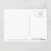 Ocean Glow_Black-on-Oranje Crab Briefkaart (Achterkant)