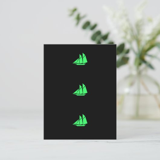 Ocean Glow_Green Clipper Briefkaart (Staand voorkant)