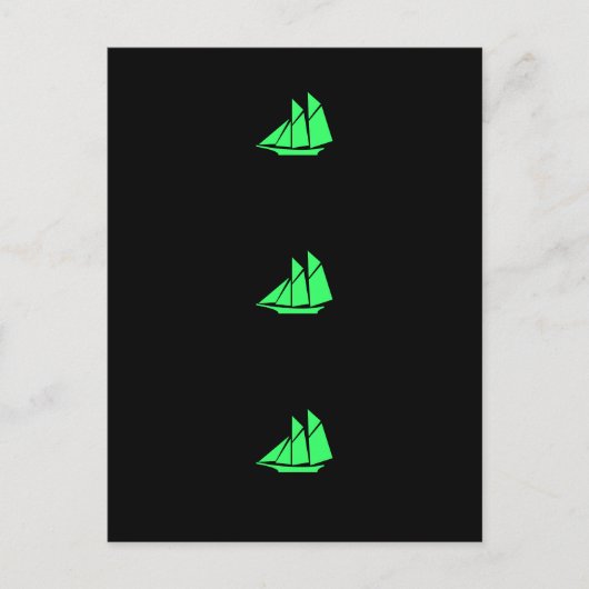 Ocean Glow_Green Clipper Briefkaart (Voorkant)
