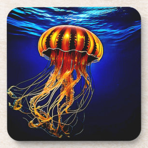 Ocean Glow Jelly Design Bier Onderzetter