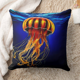 Ocean Glow Jelly Design Kussen