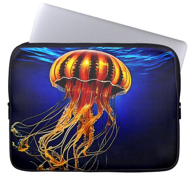 Ocean Glow Jelly Design Laptop Sleeve (Voorkant)