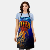Ocean Glow Jelly Design Schort (Gedragen)