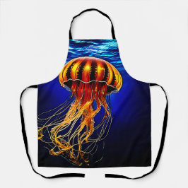 Ocean Glow Jelly Design Schort