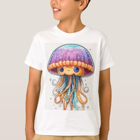 "Ocean Glow: Jellyfish T-Shirt Art" (Voorkant)