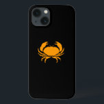 Ocean Glow_Oranje op zwarte krab Case-Mate iPhone Case<br><div class="desc">Show van uw kreukelen op schaaldieren met onze Ocean Glow, maritieme iconen, oranje-on-black Crab iPad hoesje van de luchtafdekking. Ons smakelijke ontwerp is volledig aanpasbaar. U kunt de grootte, de positie, de kleur, en, als u echt krabby voelt, het aantal krabben, samen met de achtergrondkleur veranderen. Klik op Aanpassen en...</div>