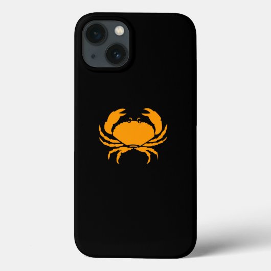 Ocean Glow_Oranje op zwarte krab Case-Mate iPhone Case (Achterkant)