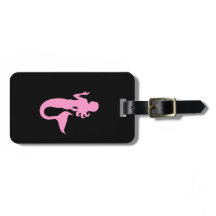 Ocean Glow_Pink-on-Black Mermaid_personalized
