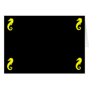 Ocean Glow_Yellow Seahorse 4 hoeken