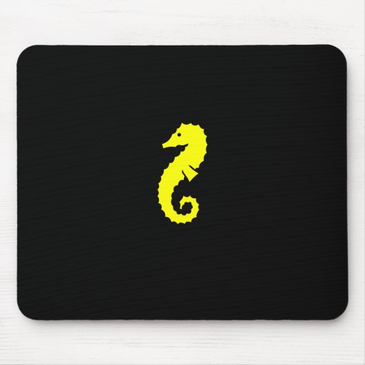 Ocean Glow_Yellow Seahorse Muismat (Voorkant)