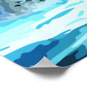 Ocean Goddess Fantasy Abstracte Art Poster (Hoek)