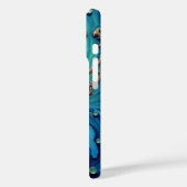 Ocean Goddess: Mystiek Art Nouveau Gezicht Case-Mate iPhone Case (Achterkant / Links)