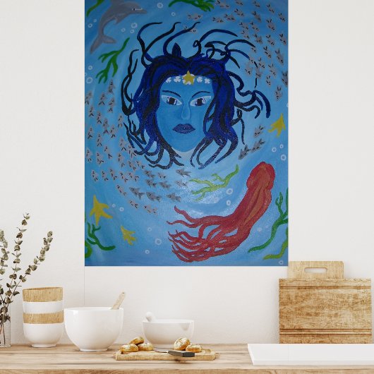 Ocean Goddess Poster (Keuken)