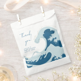 Ocean Golfblauw Jongens Baby Shower Bedankt Bedankzakje