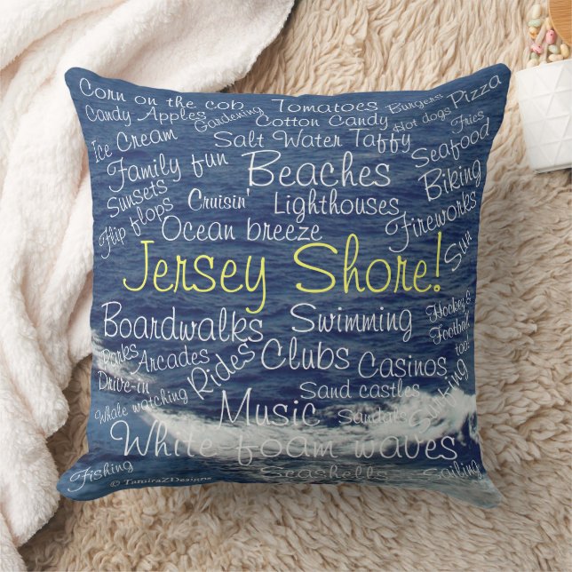 Ocean Golven Jersey Shore Omkeerbaar Kussen (Deken)